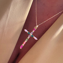 Cargar imagen en el visor de la galería, COLGANTE CRUZ ·TUTTI FRUTTI·