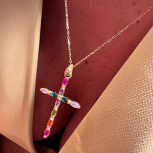 Cargar imagen en el visor de la galería, COLGANTE CRUZ ·TUTTI FRUTTI·