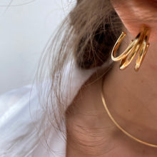 Cargar imagen en el visor de la galería, PENDIENTES TRIPLE ARO ·TANZANIA·