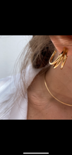 Cargar imagen en el visor de la galería, PENDIENTES TRIPLE ARO ·TANZANIA·