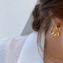 Cargar imagen en el visor de la galería, PENDIENTES TRIPLE ARO ·TANZANIA·