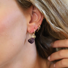 Cargar imagen en el visor de la galería, PENDIENTE AMATISTA • SELVA•