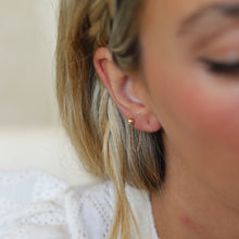 Cargar imagen en el visor de la galería, pendiente bola y cadena oro