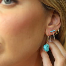 Cargar imagen en el visor de la galería, PENDIENTE TURQUESAS ·MADAGASCAR·