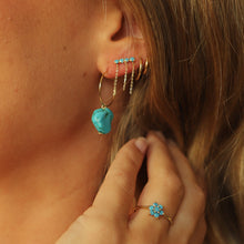 Cargar imagen en el visor de la galería, PENDIENTE TURQUESAS ·MADAGASCAR·