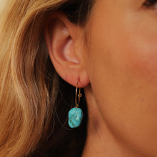 Cargar imagen en el visor de la galería, PENDIENTE TURQUESAS ·MADAGASCAR·