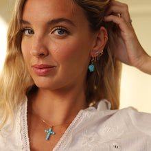 Cargar imagen en el visor de la galería, PENDIENTE TURQUESAS ·MADAGASCAR·