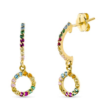 Cargar imagen en el visor de la galería, PENDIENTE SEMIARO CIRCULO ·SPRING·