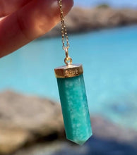 Cargar imagen en el visor de la galería, COLGANTE AMAZONITA ·SELF LOVE· PERSONALIZADO
